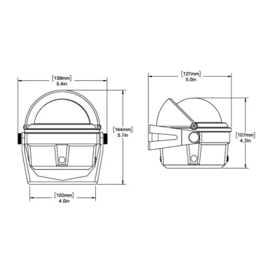 Ritchie B-81 Voyager Compass – Bracket Mount – Black