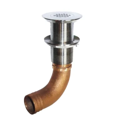 GROCO 1-1/2″ Hose Barb Stainless Straight Deck Drain