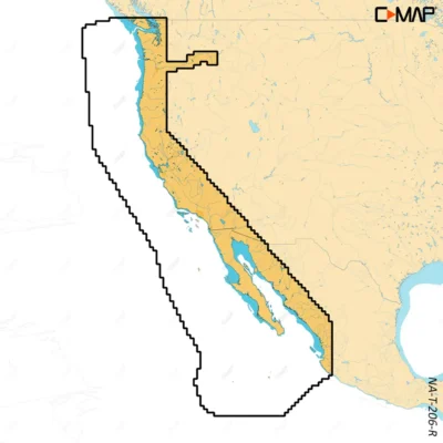 C-MAP REVEAL&trade; X - U.S. West Coat & Baja California